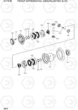 6670 FRONT DIFFERENTIAL GROUP(LIMITED SLIP) HL770-9A, Hyundai