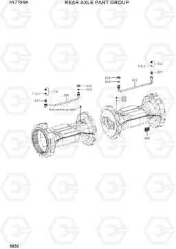 6830 REAR AXLE PART GROUP HL770-9A, Hyundai