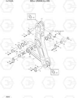 7010 BELL CRANK & LINK HL770-9A, Hyundai