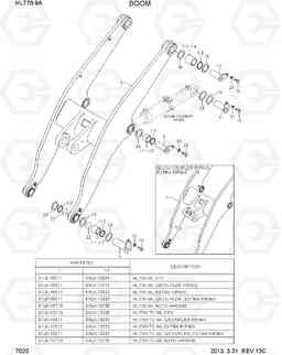 7020 BOOM HL770-9A, Hyundai