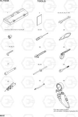 8010 TOOLS HL770-9A, Hyundai