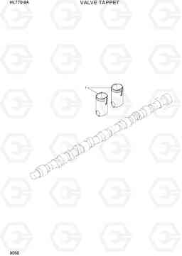 9050 VALVE TAPPET HL770-9A, Hyundai