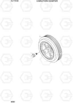 9090 VIBRATION DAMPER HL770-9A, Hyundai