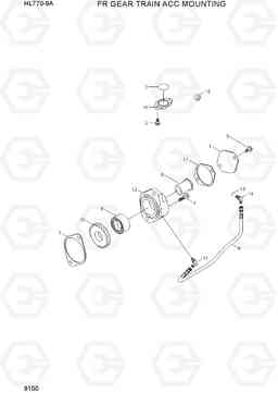 9100 FR GEAR TRAIN ACC MOUNTING HL770-9A, Hyundai