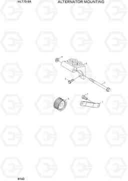 9140 ALTERNATOR MOUNTING HL770-9A, Hyundai