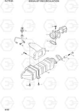 9150 EXHAUST RECIRCULATION HL770-9A, Hyundai