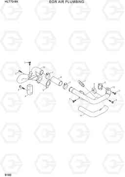 9160 EGR AIR PLUMBING HL770-9A, Hyundai