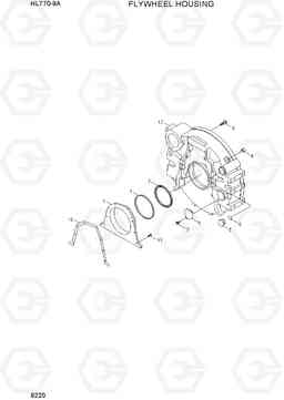 9220 FLYWHEEL HOUSING HL770-9A, Hyundai