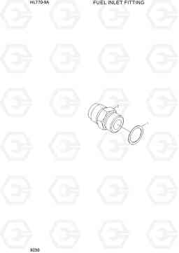 9230 FUEL INLET FITTING HL770-9A, Hyundai