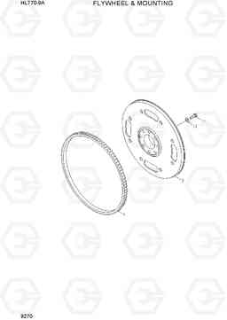 9270 FLYWHEEL & MOUNTING HL770-9A, Hyundai