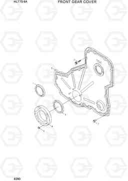 9280 FRONT GEAR COVER HL770-9A, Hyundai