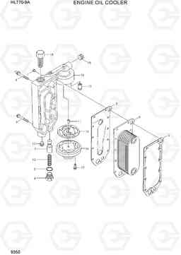 9350 ENGINE OIL COOLER HL770-9A, Hyundai