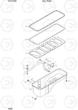 9400 OIL PAN HL770-9A, Hyundai