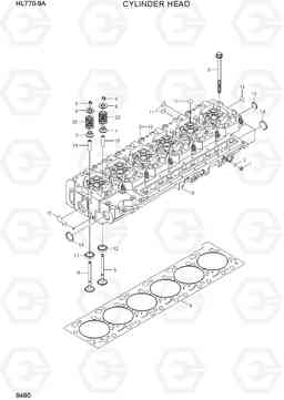 9480 CYLINDER HEAD HL770-9A, Hyundai