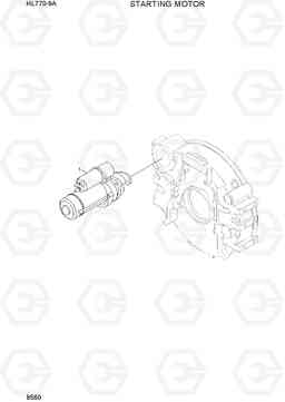 9560 STARTING MOTOR HL770-9A, Hyundai