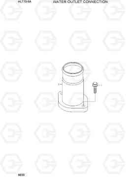 9630 WATER OUTLET CONNECTION HL770-9A, Hyundai