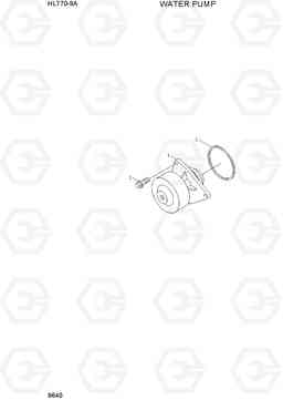 9640 WATER PUMP HL770-9A, Hyundai