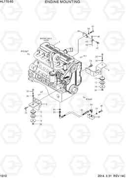 1010 ENGINE MOUNTING HL770-9S, Hyundai