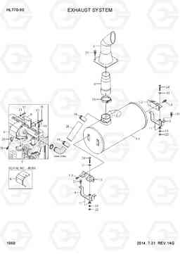 1060 EXHAUST SYSTEM HL770-9S, Hyundai