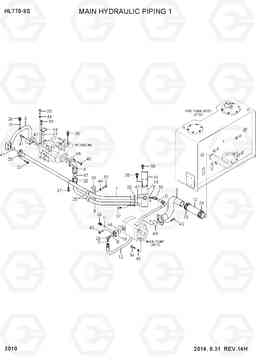 3010 MAIN HYDRAULIC PIPING 1 HL770-9S, Hyundai