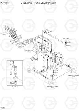 3070 STEERING HYDRAULIC PIPING 2 HL770-9S, Hyundai