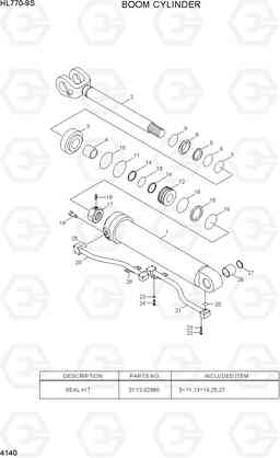 4140 BOOM CYLINDER HL770-9S, Hyundai