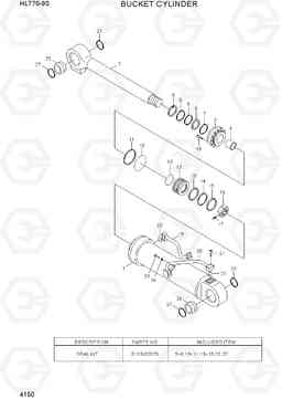 4150 BUCKET CYLINDER HL770-9S, Hyundai