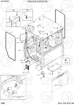 5080 CAB SUB ASSY(1/4) HL770-9S, Hyundai