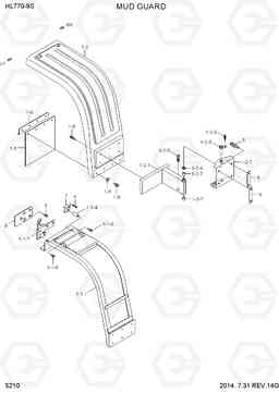 5210 MUD GUARD HL770-9S, Hyundai