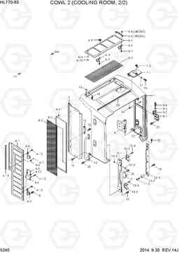 5240 COWL 2(COOLING ROOM, 2/2) HL770-9S, Hyundai