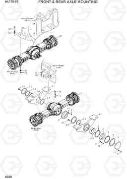 6020 FRONT & REAR AXLE MTG HL770-9S, Hyundai