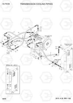 6050 TRANSMISSION COOLING PIPING HL770-9S, Hyundai