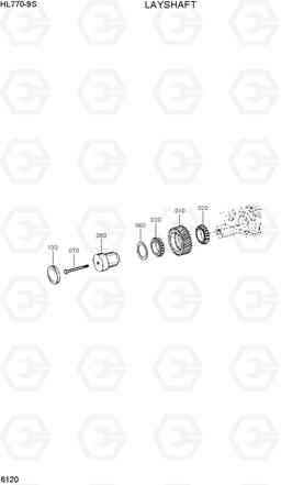 6120 LAYSHAFT HL770-9S, Hyundai