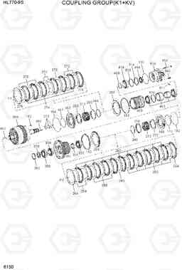 6130 COUPLING GROUP(K1+KV) HL770-9S, Hyundai