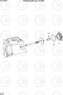 6210 PRESSURE OIL PUMP HL770-9S, Hyundai