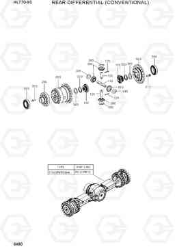 6480 REAR DIFFERENTIAL(CONVENTIONAL) HL770-9S, Hyundai