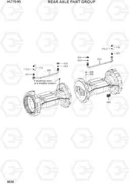 6530 REAR AXLE PART GROUP HL770-9S, Hyundai