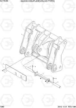 7080 QUICK COUPLER(VOLVO TYPE) HL770-9S, Hyundai