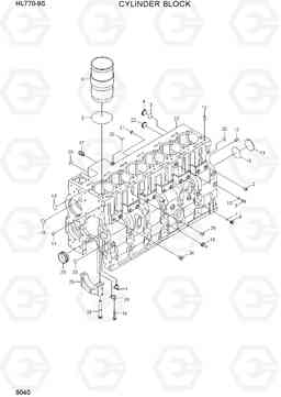 9040 CYLINDER BLOCK HL770-9S, Hyundai