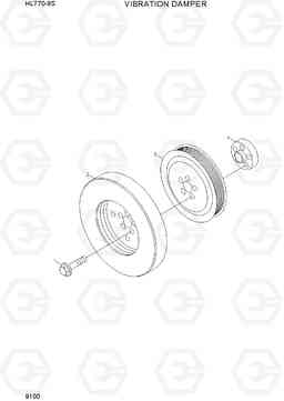 9100 VIBRATION DAMPER HL770-9S, Hyundai