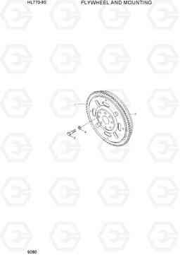 9280 FLYWHEEL AND MOUNTING HL770-9S, Hyundai