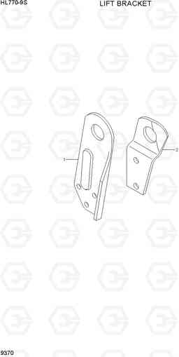 9370 LIFT BRACKET HL770-9S, Hyundai