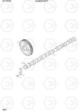 9501 CAMSHAFT HL770-9S, Hyundai