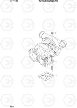 9540 TURBOCHARGER HL770-9S, Hyundai