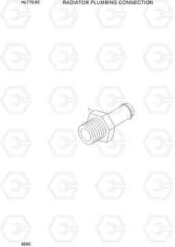 9560 RADIATOR PLUMBING CONNECTION HL770-9S, Hyundai