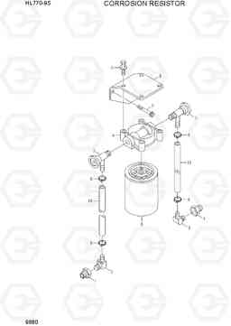 9680 COOLANT FILTER(CORROSION RESISTOR) HL770-9S, Hyundai