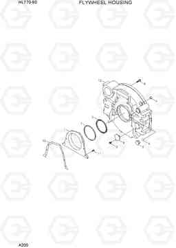 A200 FLYWHEEL HOUSING HL770-9S, Hyundai