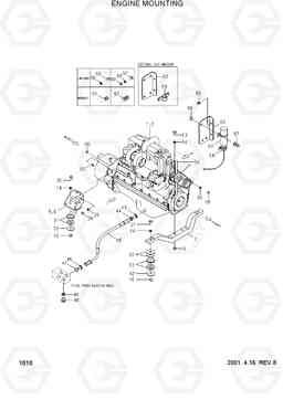 1010 ENGINE MOUNTING(NTA855-C) HL780-3, Hyundai