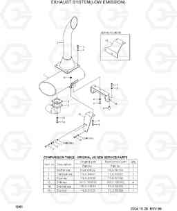 1061 EXHAUST SYSTEM(LOW EMISSION,N14-C) HL780-3, Hyundai