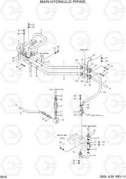 2010 MAIN HYDRAULIC PIPING HL780-3, Hyundai